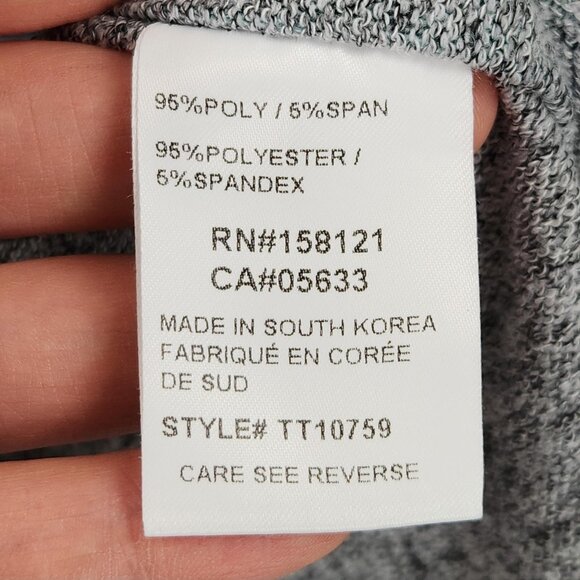 Trisha Tyler Sweater Womens Large Blue Gray Abstract Long Sleeve Knit Pullover - Picture 8 of 11